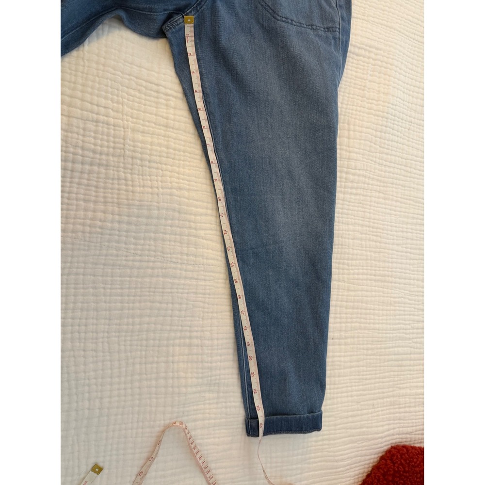 Chicos Denim Utility Crop Jeans Pants Size 1.5 US 10 New cuffed - Picture 11 of 12